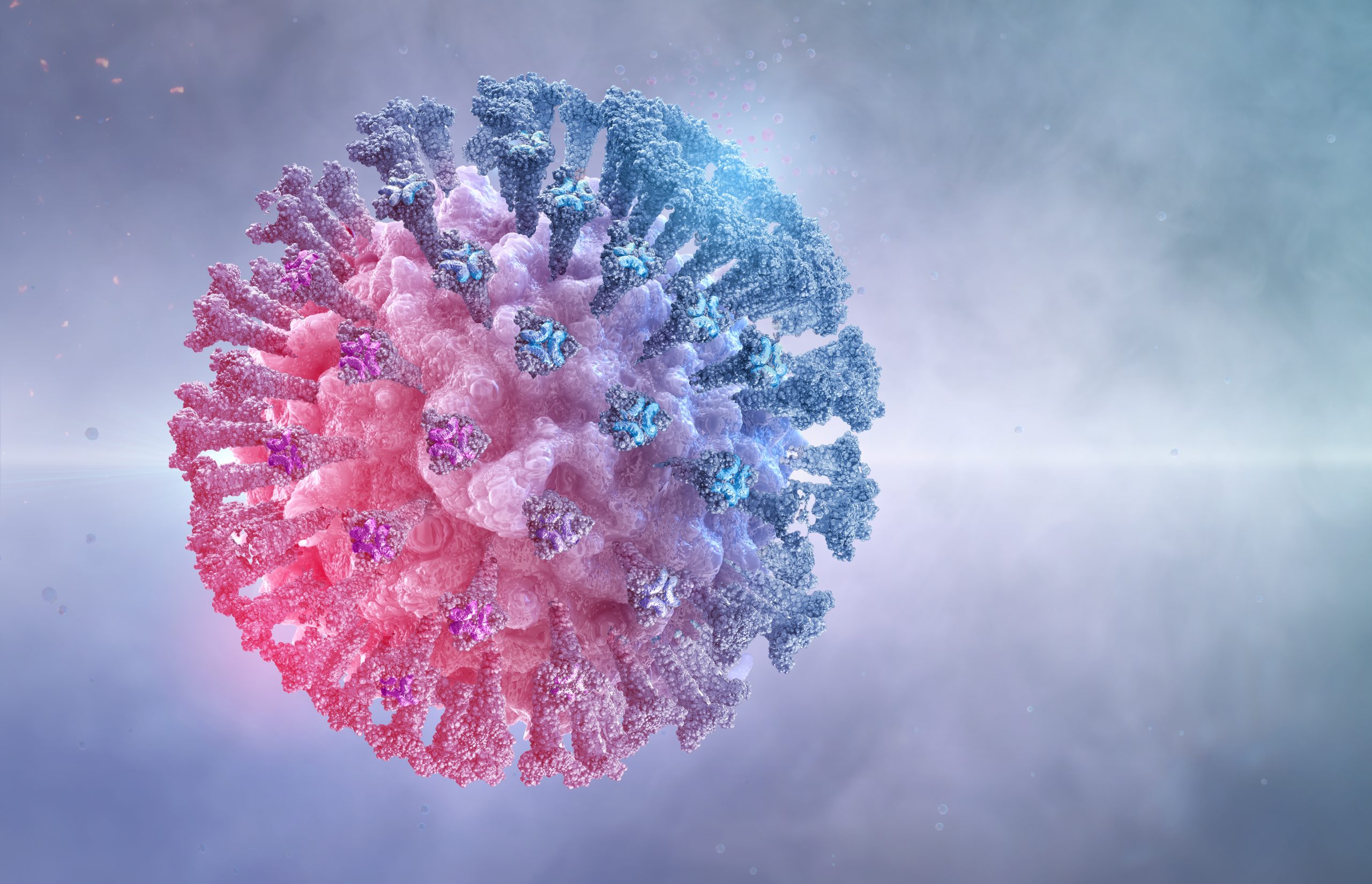 Coronavirus covid-19 Omicron variant. B.1.1.529 mutation virus